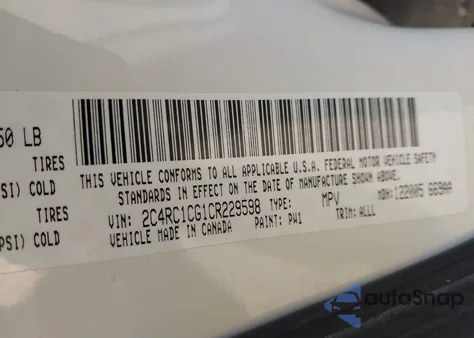 2012 Chrysler Town & Country Touring-L from USA, damaged, VIN 2C4RC1CG1CR229598